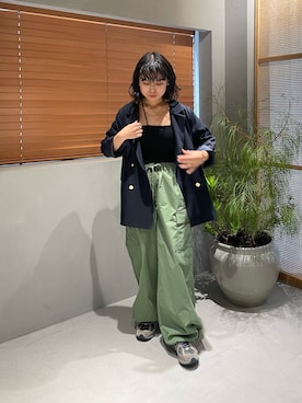 「マリンコーデ」｜「アイテム（ジャケット/アウター）」を使った、LEIさん（レディース・156cm）の冬コーディネート