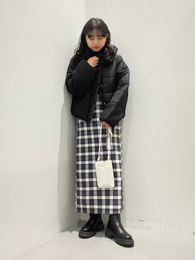 「COLONY 2139（コロニートゥーワンスリーナイン）のアイテム（その他アウター）」を使った、LEIさん（レディース・156cm）の冬コーディネート