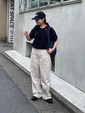 「アイテム（キャップ）」を使った、LEIさん（レディース・156cm・20代）の春コーディネート
