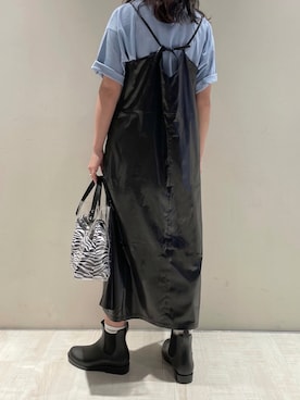 「COLONY 2139（コロニートゥーワンスリーナイン）のアイテム（レインシューズ）」を使った、LEIさん（レディース・156cm）の夏コーディネート