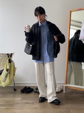 「アイテム（スウェットパンツ）」を使った、LEIさん（レディース・156cm・20代）の秋コーディネート