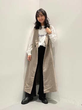 「COLONY 2139（コロニートゥーワンスリーナイン）のアイテム（その他アウター）」を使った、LEIさん（レディース・156cm）の秋コーディネート
