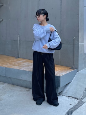 「アイテム（ハンドバッグ）」を使った、LEIさん（レディース・156cm）の秋コーディネート