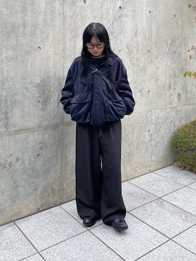 「アイテム（ボディバッグ/ウエストポーチ）」を使った、LEIさん（レディース・156cm）の秋コーディネート