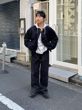 「アイテム（ボディバッグ/ウエストポーチ）」を使った、LEIさん（レディース・156cm）の秋コーディネート