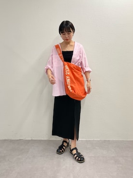 「ごきげんウィーク」｜「アイテム（キャミソール）」を使った、LEIさん（レディース・156cm）の春コーディネート