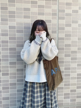 「idem（イデム）のアイテム」を使った、りつさん（レディース・148cm）の冬コーディネート