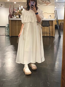 「idem（イデム）のアイテム」を使った、りつさん（レディース・148cm）の夏コーディネート