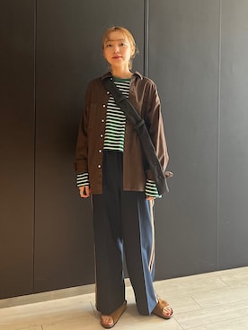 「SHIPS（シップス）のアイテム」を使った、阿部さん（レディース・165cm）の夏コーディネート