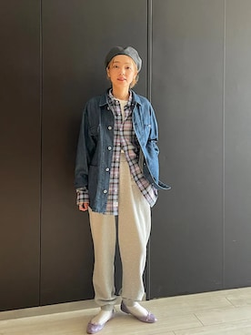 「SHIPS（シップス）のアイテム（Tシャツ/カットソー）」を使った、阿部さん（レディース・165cm）の秋コーディネート