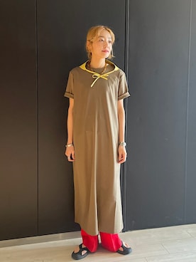 「アイテム（ワンピース）」を使った、阿部さん（レディース・165cm）の夏コーディネート