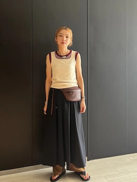 「SHIPS（シップス）のアイテム」を使った、阿部さん（レディース・165cm）の夏コーディネート