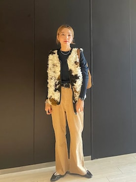 「SHIPS（シップス）のアイテム（その他パンツ）」を使った、阿部さん（レディース・165cm）の秋コーディネート