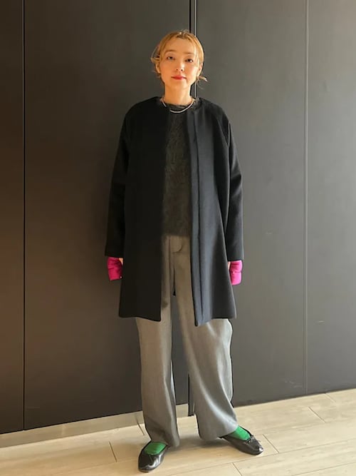 Pure SUPER100 ノーカラー コート（ノーカラーコート）｜SHIPS