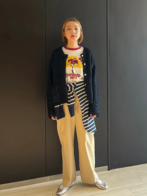 SHIPS ミックスカラーニットジャケット　ピンク系 シップス SHIPS 〈手洗い可能〉ミックスカラー ニット ジャケット