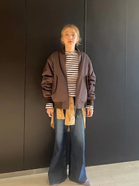 阿部さん(レディース・165cm)の秋コーディネート