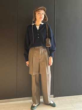 「ハーフパンツ」｜阿部さん（レディース・165cm）の秋コーディネート