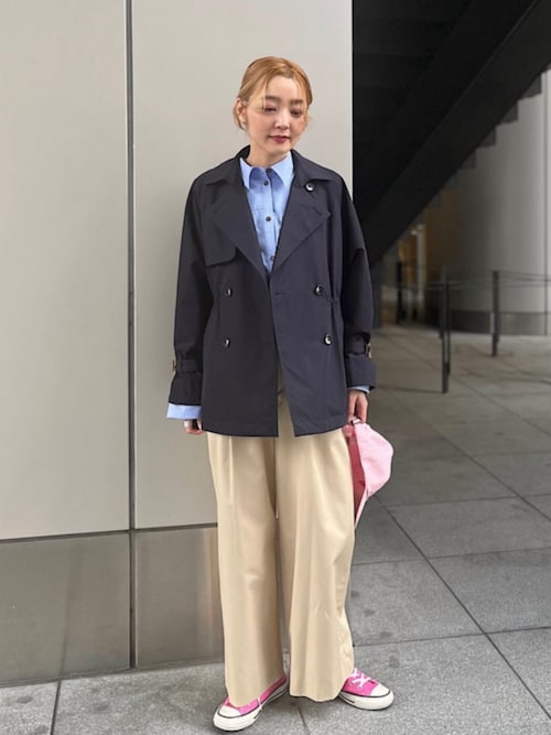 SHIPS Primary Navy Label:チノパンツ（チノパンツ）｜SHIPS（シップス