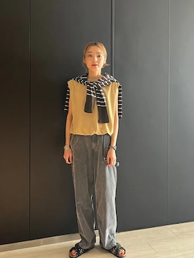 「SHIPS（シップス）のアイテム」を使った、阿部さん（レディース・165cm）の夏コーディネート