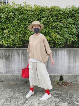 「nitca（ニトカ）のアイテム」を使った、ちさん（レディース・160cm）の夏コーディネート