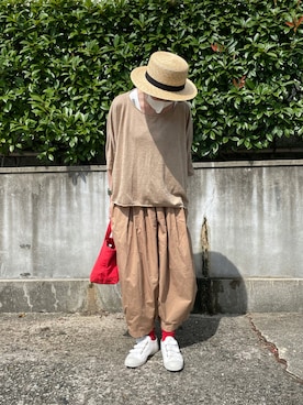 「BENSIMON（ベンシモン）のアイテム」を使った、ちさん（レディース・160cm）の夏コーディネート