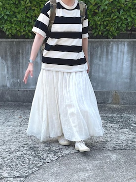 「MASTER&Co（マスターアンドコー）のアイテム（バッグ）」を使った、ちさん（レディース・160cm）の夏コーディネート