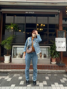 「でにむ」｜「アイテム（その他トップス）」を使った、ももさん（レディース・172cm）の春コーディネート