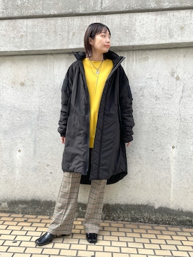 「yellow」｜asai hikariさん（レディース・157cm）の秋コーディネート