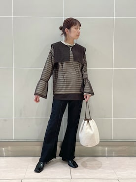 asai hikariさん（レディース・157cm）の冬コーディネート