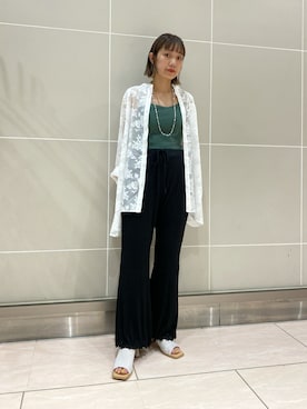 asai hikariさん（レディース・157cm）の夏コーディネート