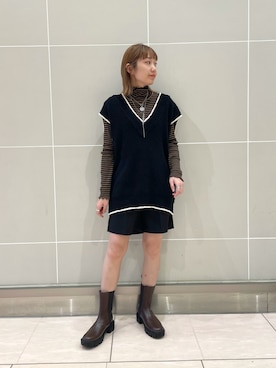 asai hikariさん（レディース・157cm）の冬コーディネート