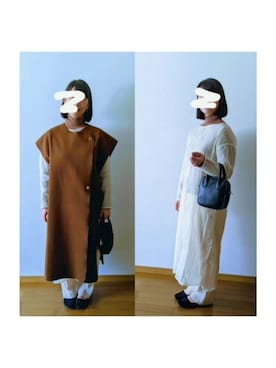 「シアーワンピース」｜「アイテム（バレエシューズ）」を使った、yoriyori718さん（レディース・162cm）の秋コーディネート