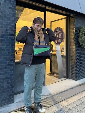 「Saturdays NYC（サタデーズ ニューヨークシティ ）のアイテム（その他アウター）」を使った、Yamato Miyataさん（メンズ・173cm）の冬コーディネート