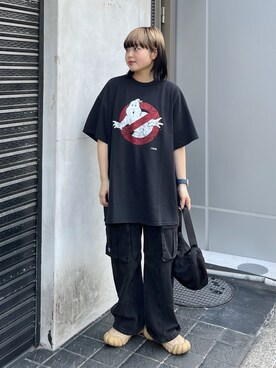 「SILAS（サイラス）のアイテム（Tシャツ/カットソー）」を使った、oritoさん（レディース・155cm）の春コーディネート