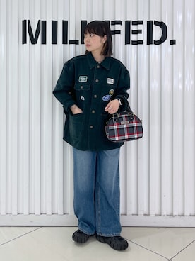 「アイテム（ブルゾン）」を使った、oritoさん（レディース・155cm）の秋コーディネート