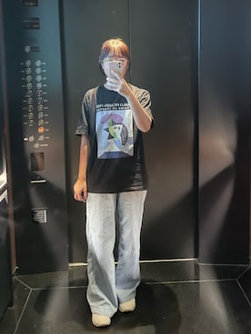 「NET（ネット）のアイテム」を使った、joy914ceさん（レディース・153cm）の夏コーディネート
