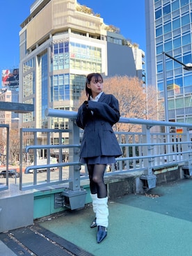 「EVOL(EVOL)」｜「アイテム（ジャケット/アウター）」を使った、茜屋日海夏さん（レディース・161cm）の冬コーディネート