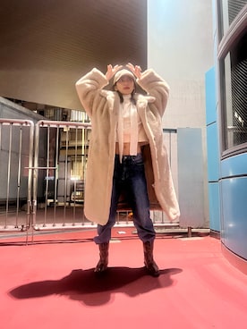 「GANNI」｜「アイテム（ジャケット/アウター）」を使った、茜屋日海夏さん（レディース・161cm）の春コーディネート