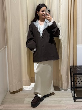 「bijorie（ビジュリィ）のアイテム」を使った、みおりんご🍎さん（レディース・148cm）の秋コーディネート