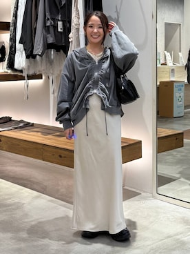 「LEPSIM（レプシィム）のアイテム（Tシャツ/カットソー）」を使った、みおりんご🍎さん（レディース・148cm）の夏コーディネート