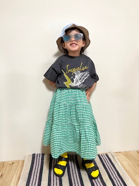 まゆげちゃんさん（キッズ・90cm）の夏コーディネート