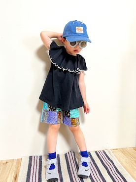 まゆげちゃんさん（キッズ・90cm）の夏コーディネート