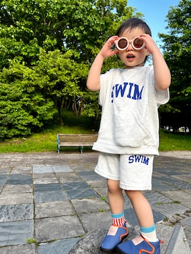 まゆげちゃんさん（キッズ・90cm）の夏コーディネート