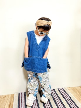 まゆげちゃんさん(キッズ・90cm)の夏コーディネート