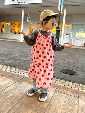 まゆげちゃんさん（キッズ・90cm）の春コーディネート