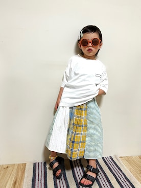 まゆげちゃんさん（キッズ・90cm）の夏コーディネート