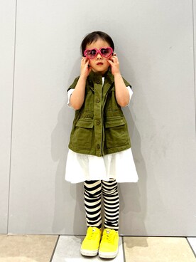 まゆげちゃんさん（キッズ・90cm）の夏コーディネート