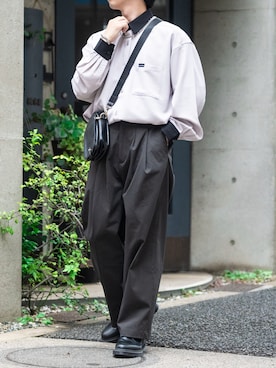 「WYM LIDNM（ウィム バイ リドム）のアイテム（パンツ）」を使った、REDさん（メンズ・164cm）の夏コーディネート