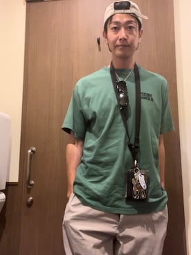 「アイテム（帽子）」を使った、nagahamayuukiさん（メンズ・178cm・40代）の夏コーディネート