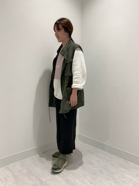 「U by SPICK&SPAN（ユーバイスピックアンドスパン）のアイテム」を使った、卑弥呼　本社スタッフSさん（レディース・155cm）の春コーディネート